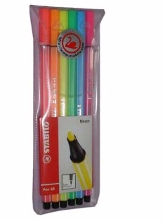 Stabilo Pen 68 Neon 6er Fasermaler